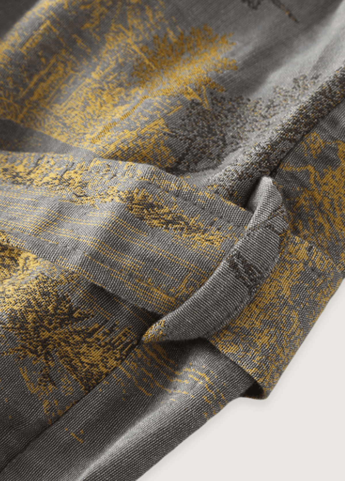 Peignoir kimono gris homme | Hanato