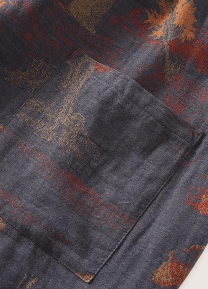 Ensemble pantalon pyjama kimono bleu | Morira
