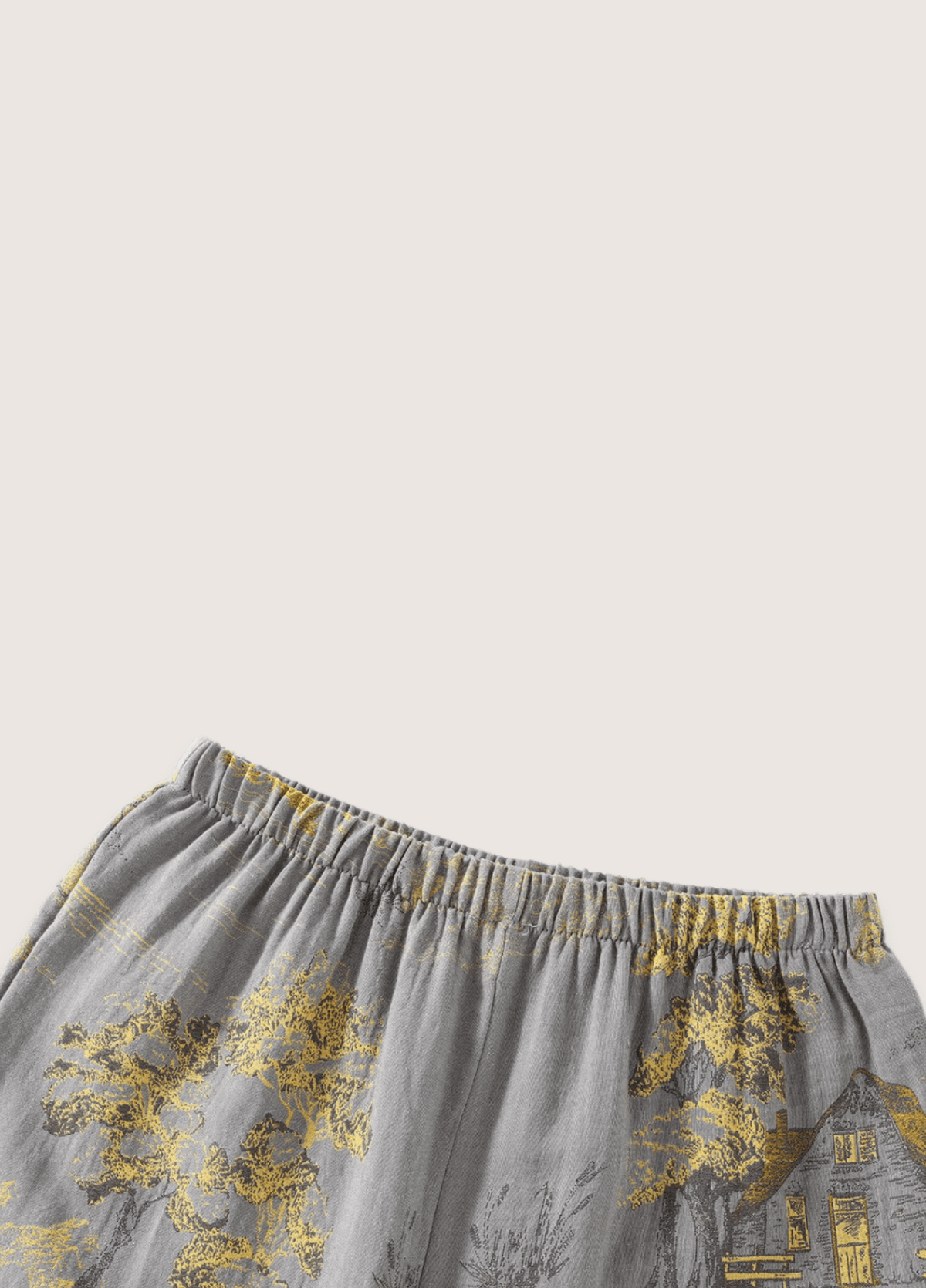 Ensemble pantalon pyjama kimono gris | Hanara