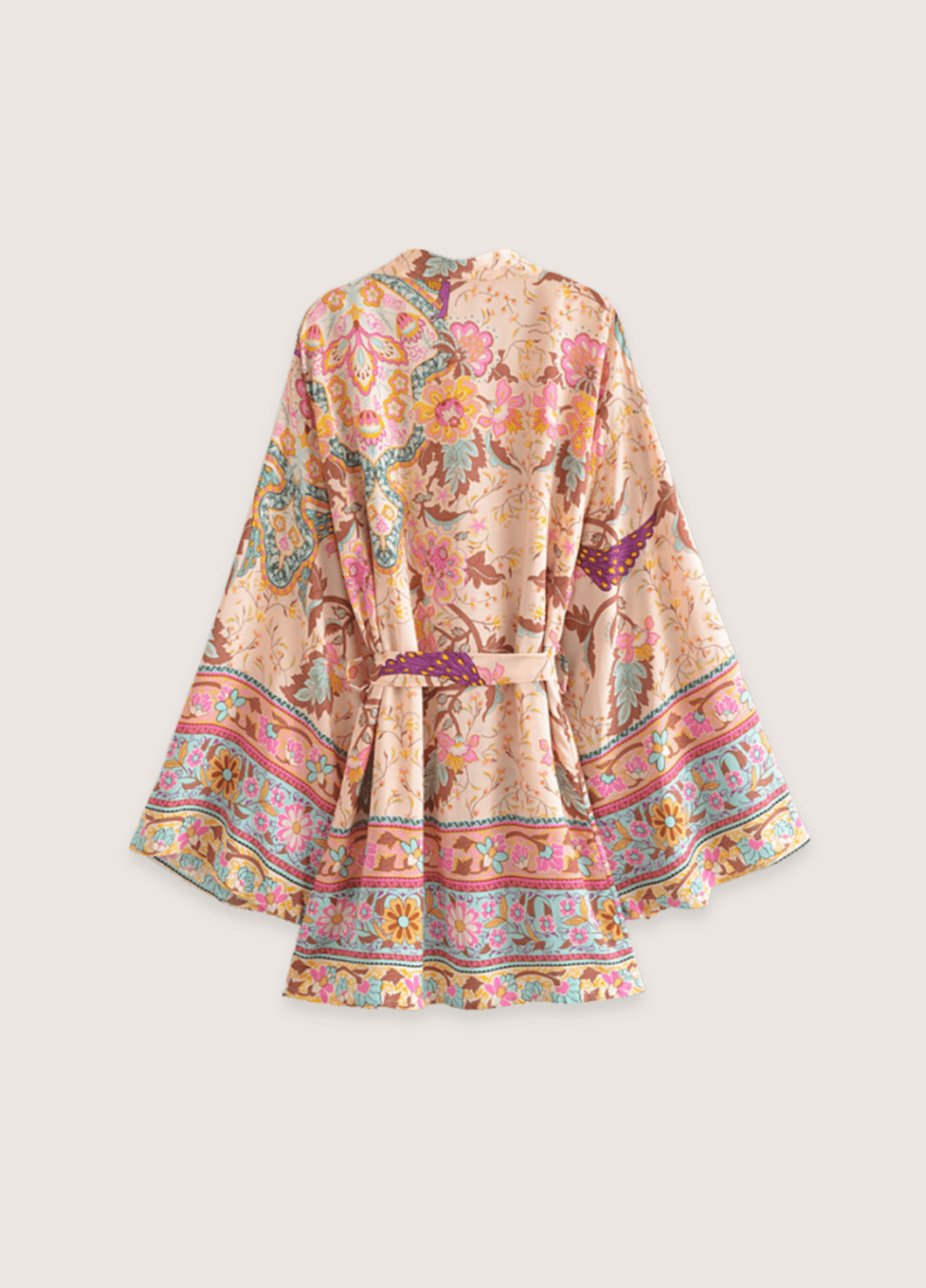 Kimono court floral coloré | Soraya
