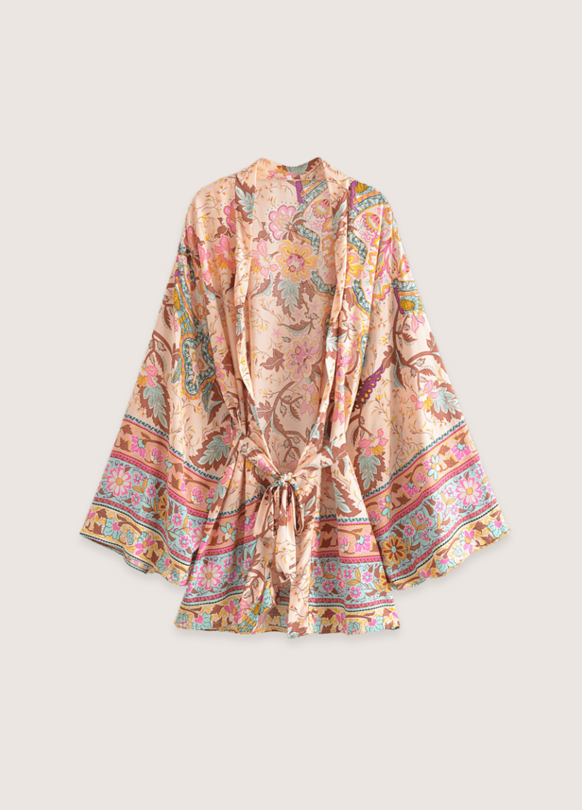 Kimono court floral coloré | Soraya