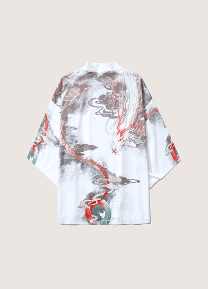 Kimono Dragon Céleste | Hanasa