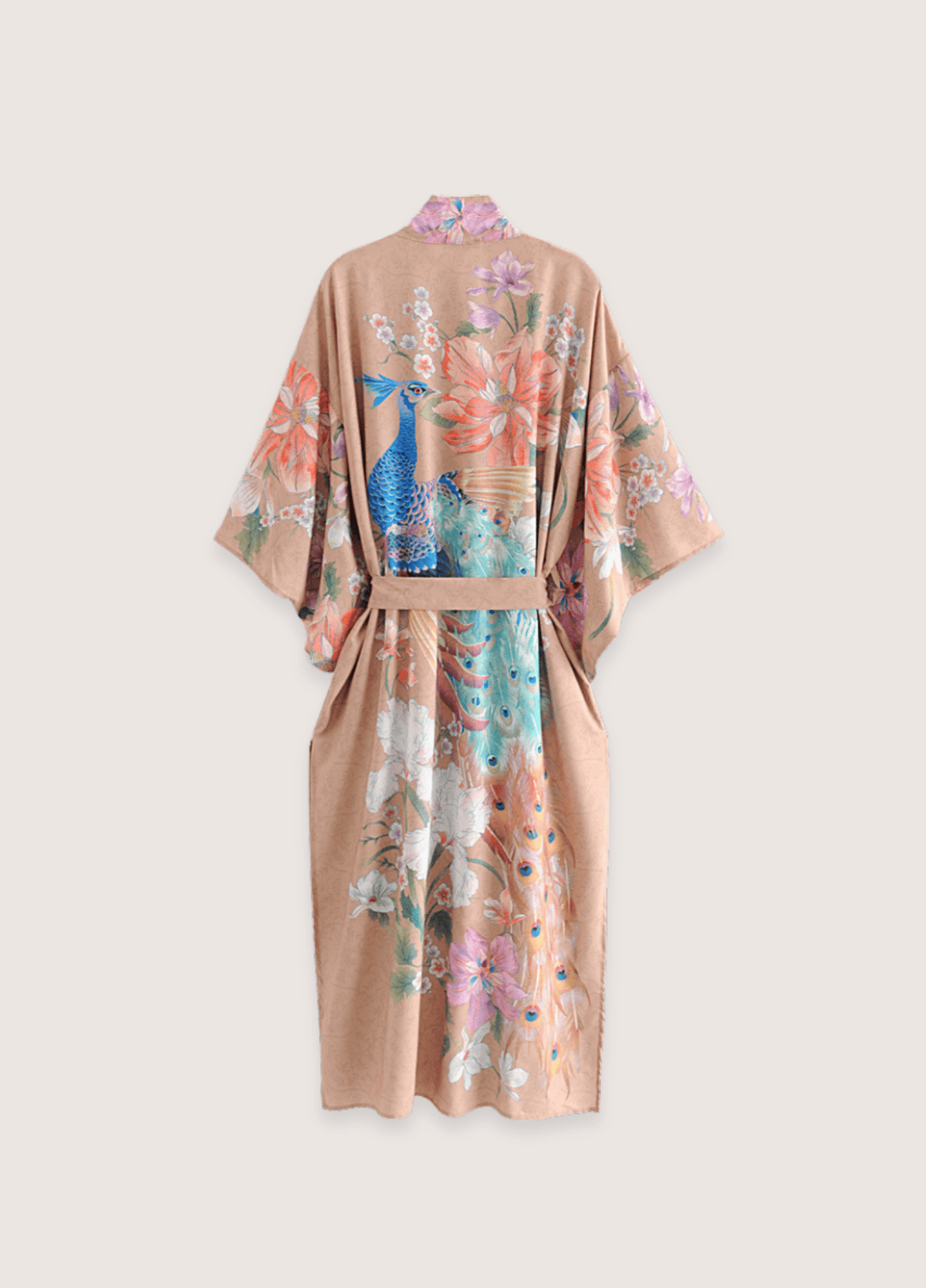 Kimono long beige rosé | Naora
