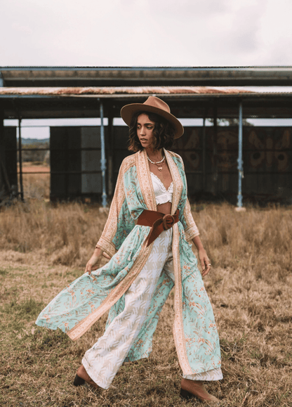Kimono long bleu | Hanaya