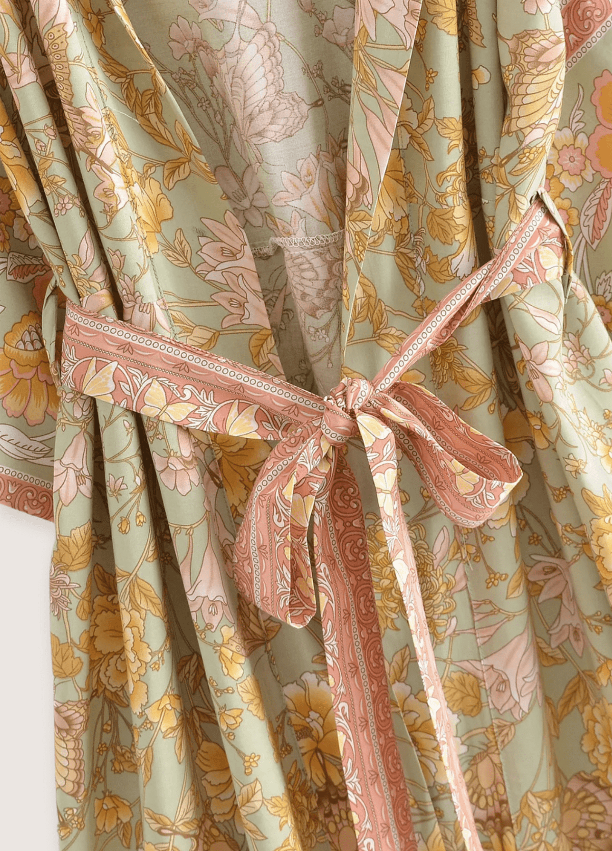 Kimono long bohème fleuri | Takaren