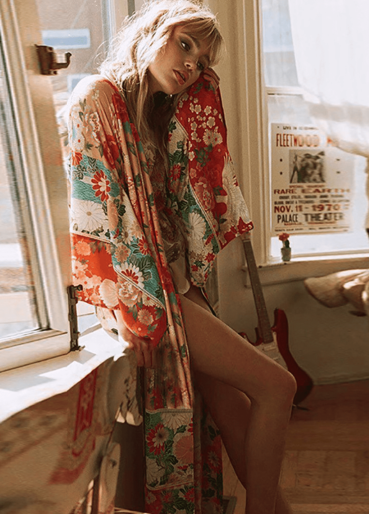 Kimono long fleuri | Kumoshi