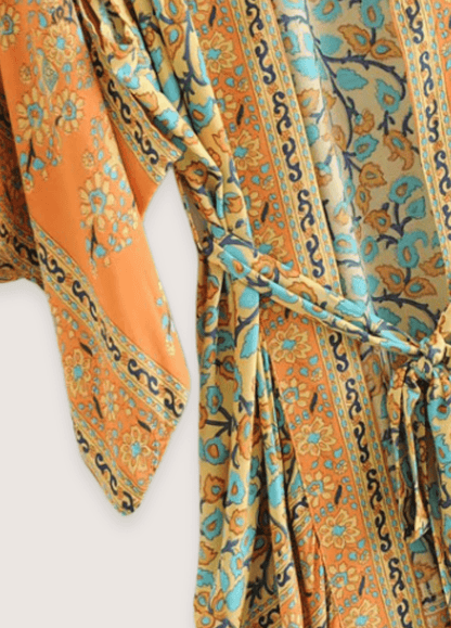 Kimono long orange | Haruka