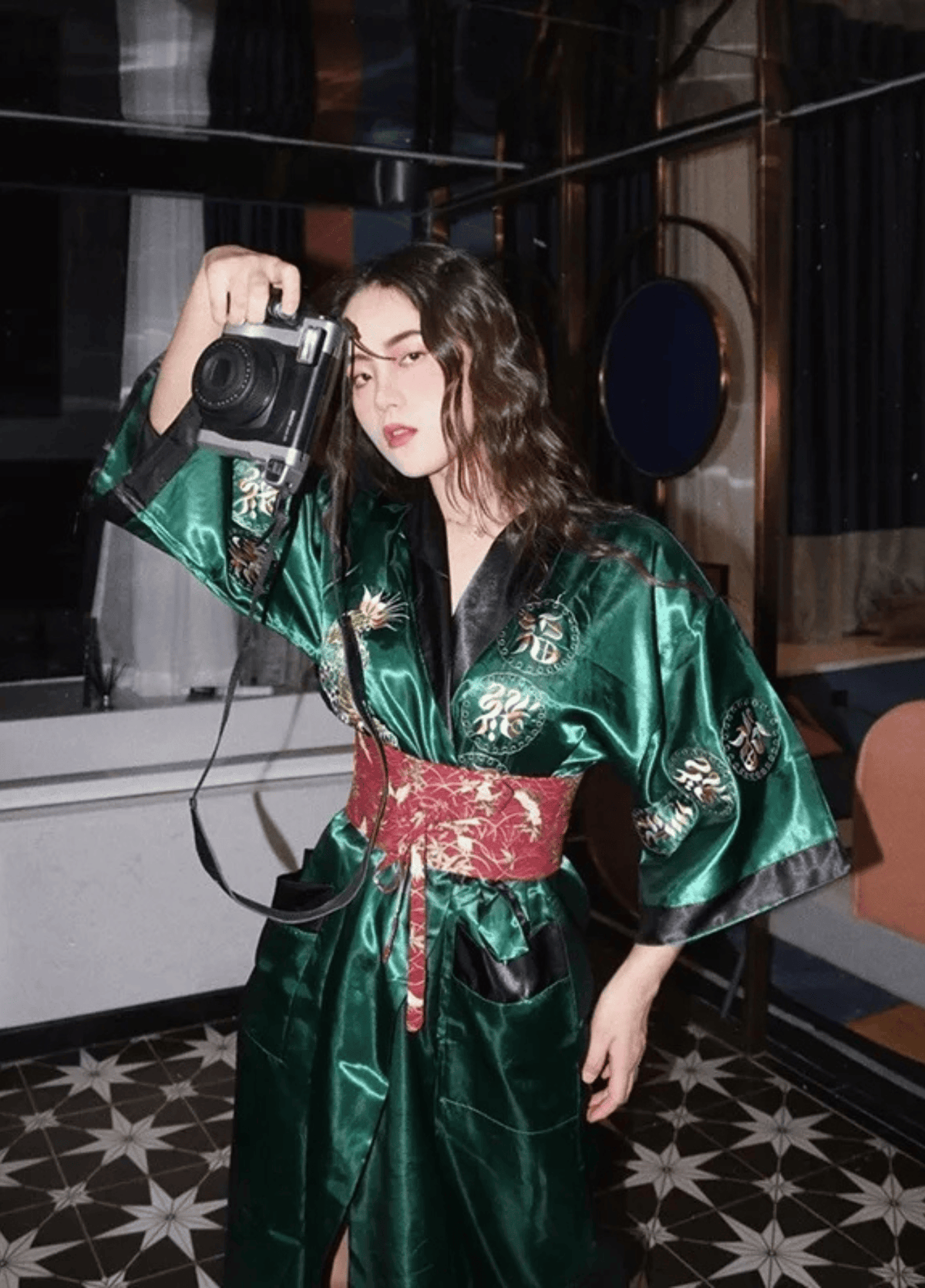 Kimono long soie | Kiyosa