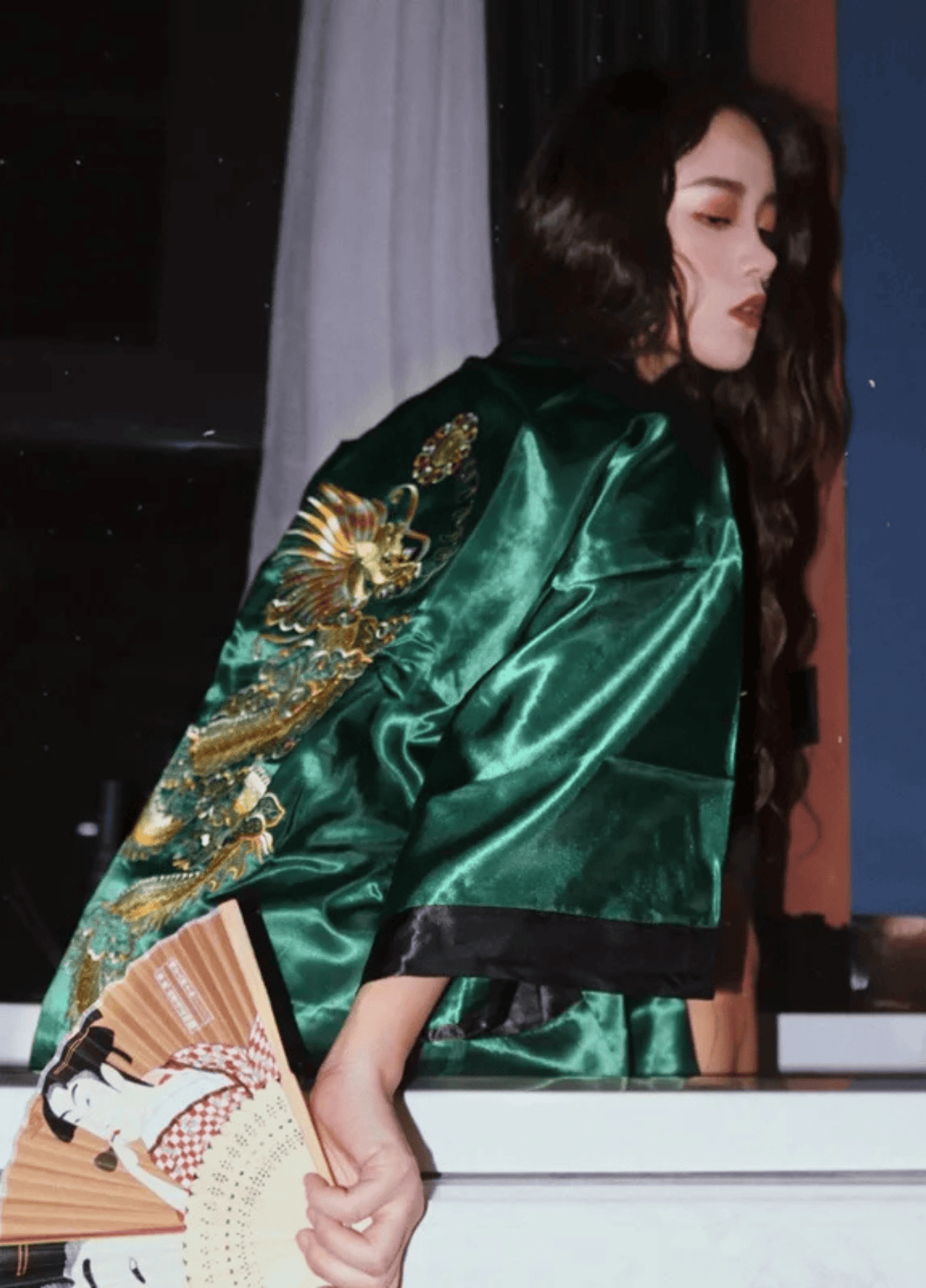 Kimono long soie | Kiyosa