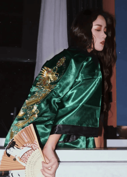 Kimono long soie | Kiyosa