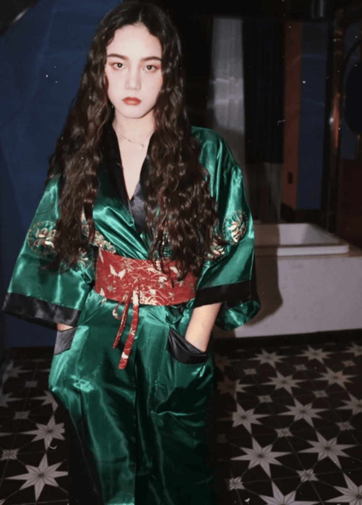 Kimono long soie | Kiyosa