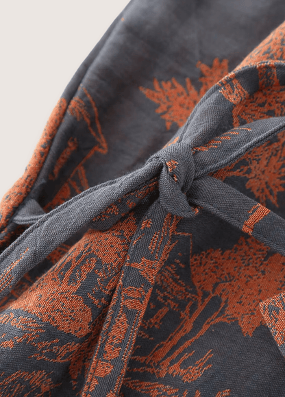 Peignoir kimono bleu homme | Asaka