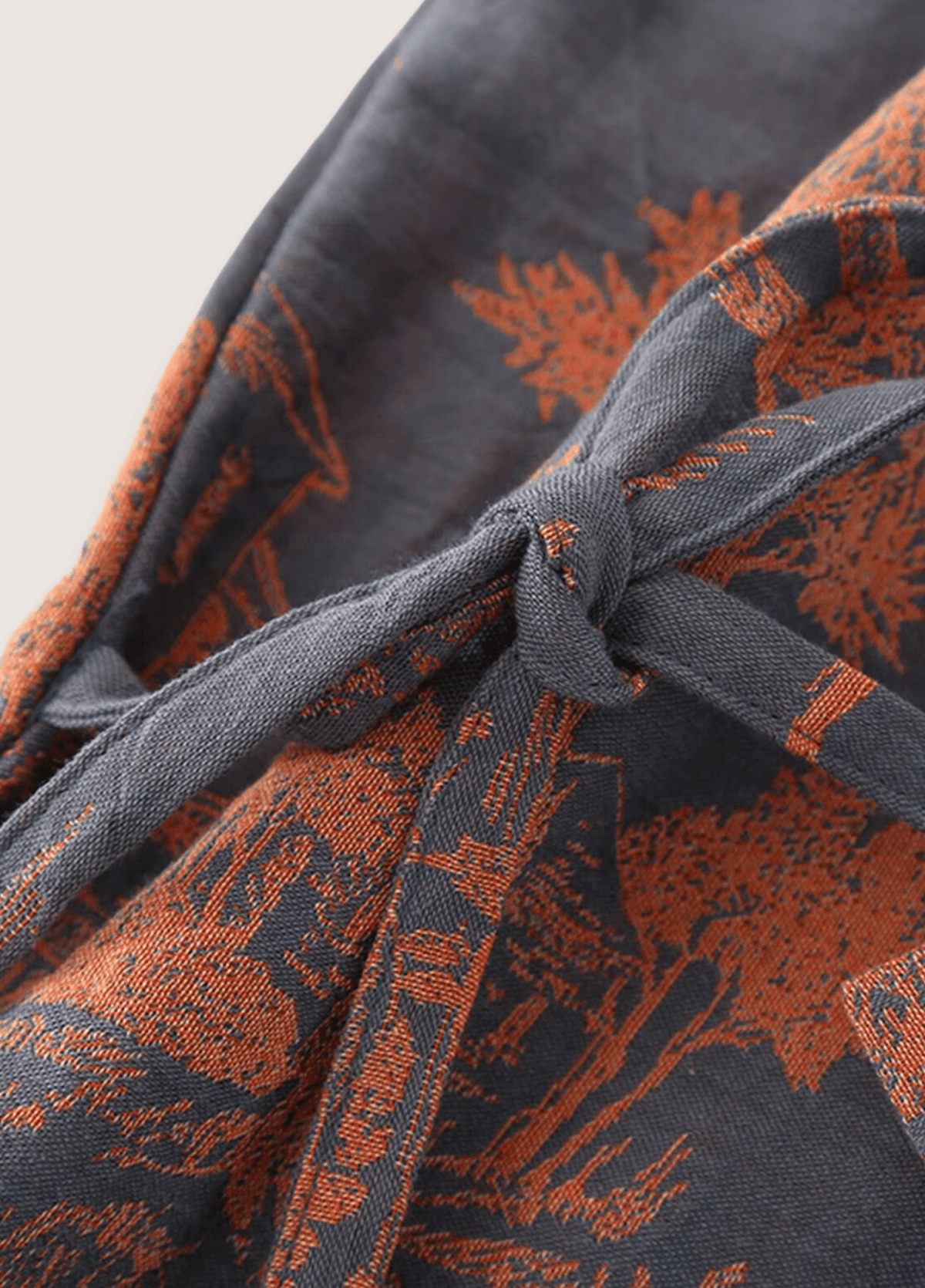 Peignoir kimono bleu femme | Yukizu