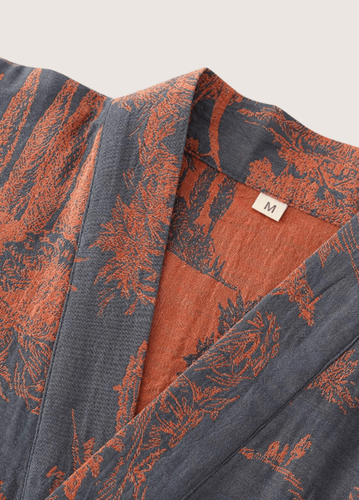 Peignoir kimono bleu homme | Asaka