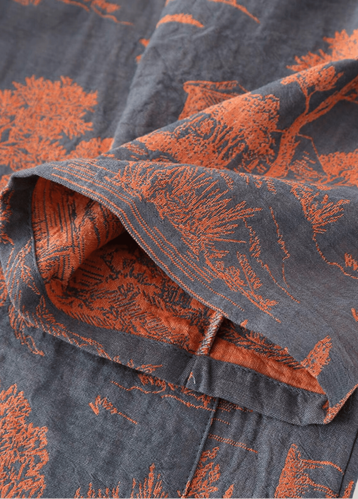 Peignoir kimono bleu homme | Asaka