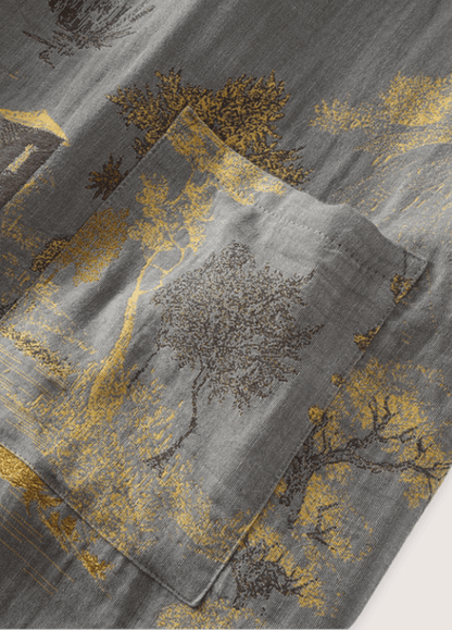 Peignoir kimono gris homme | Hanato