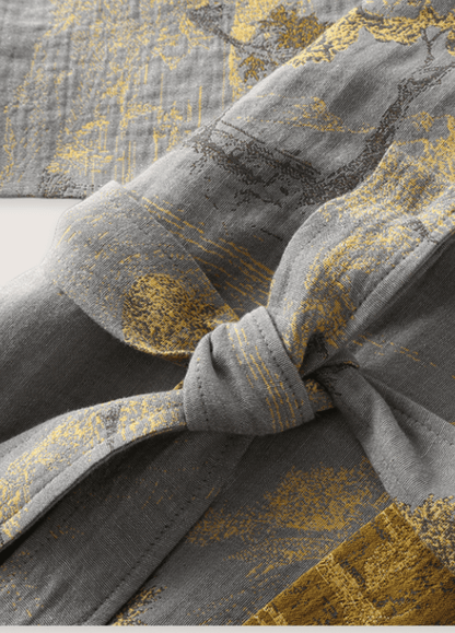 Peignoir kimono gris homme | Hanato
