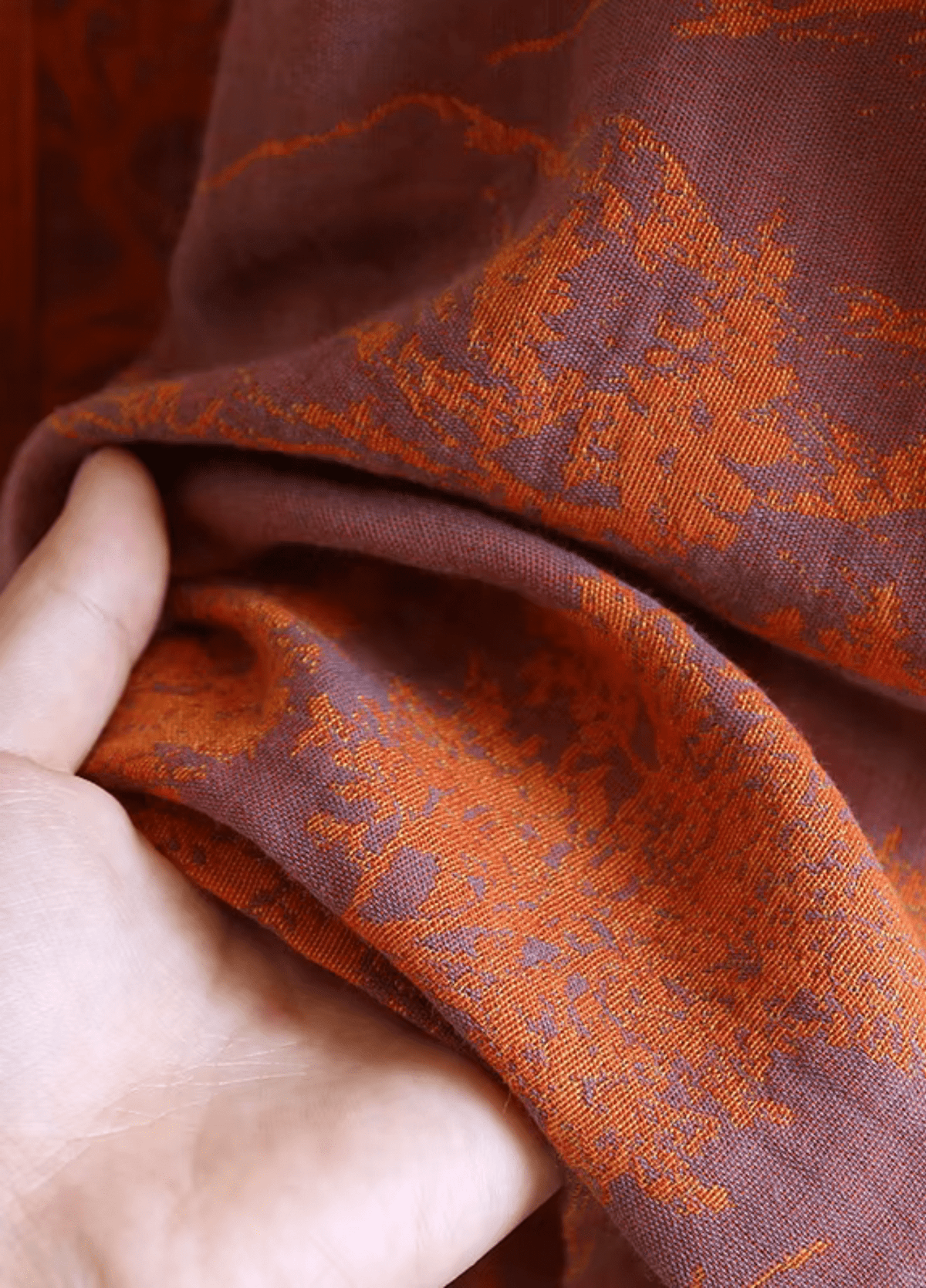 Peignoir kimono orange femme | Kaiko