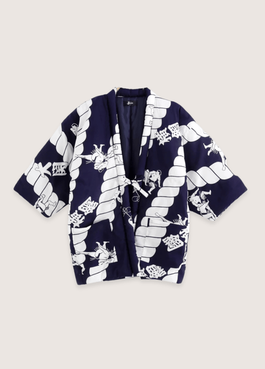 Veste kimono bleu | Hoshiya