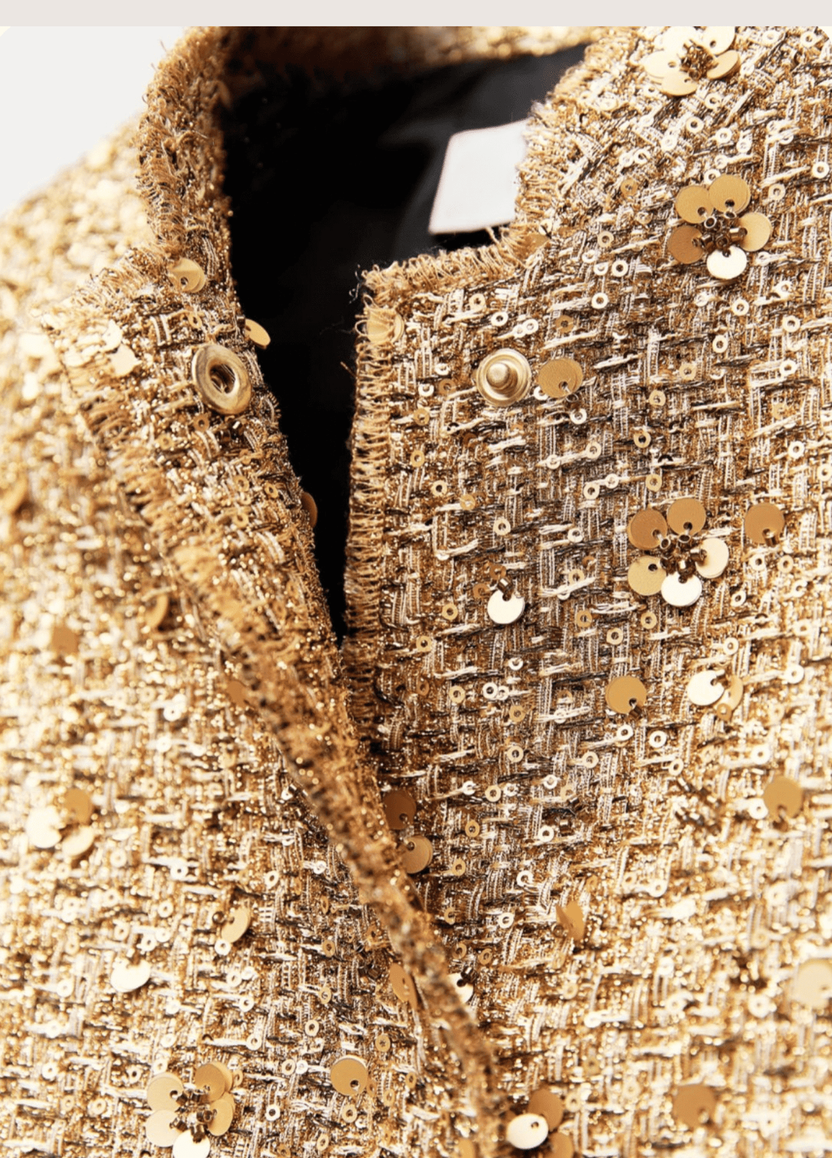 Veste kimono doré à paillettes | Sorana