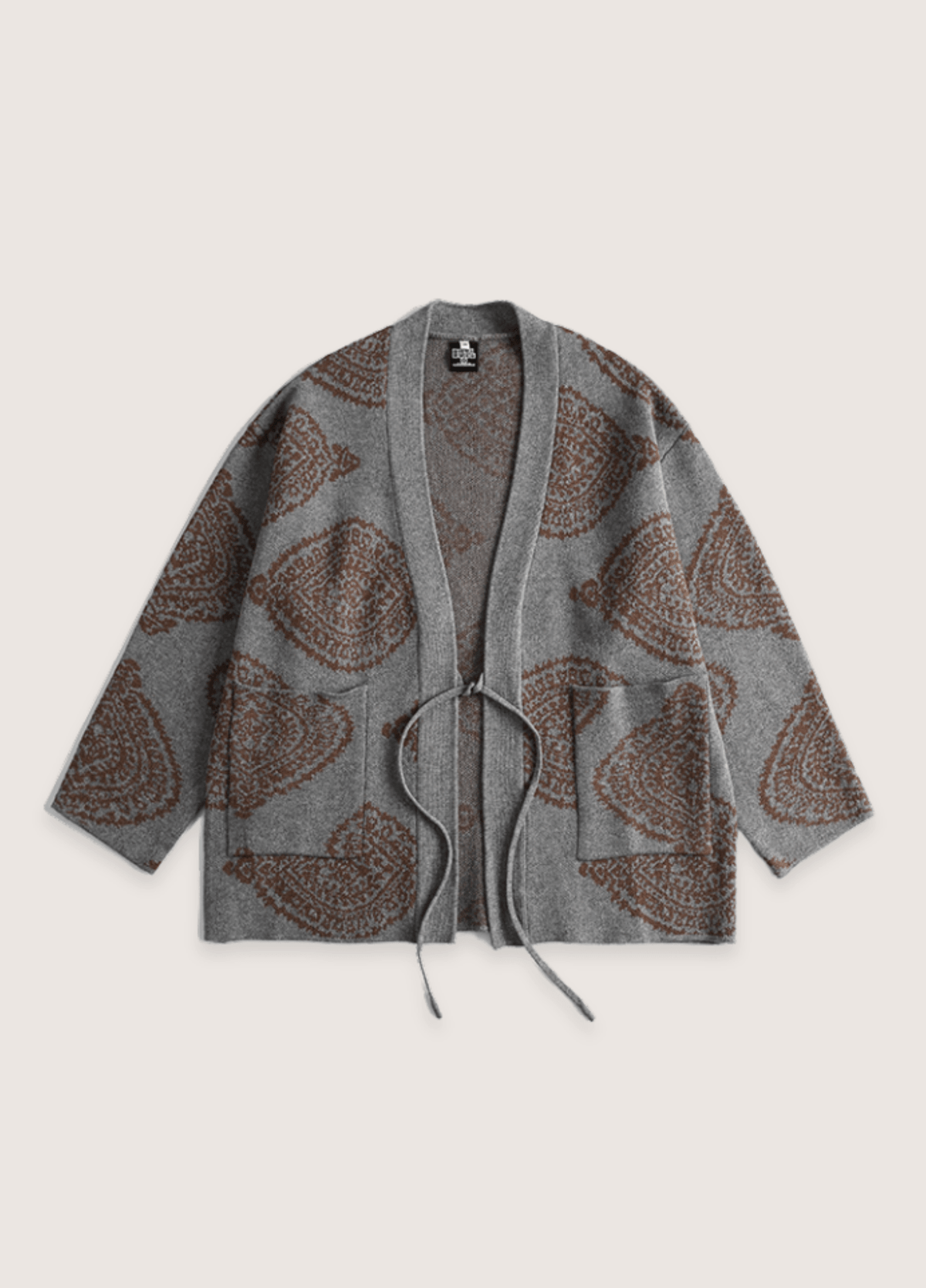 Veste kimono grise | Kumoya