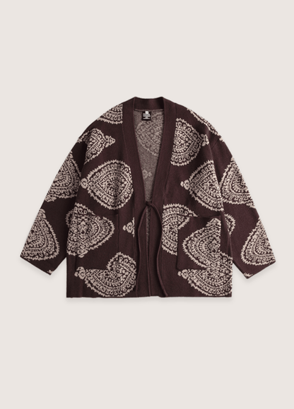 Veste kimono marron | Reiri