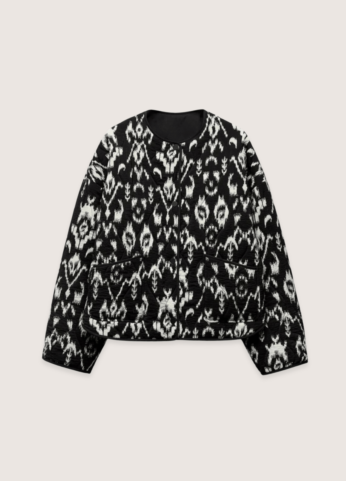 Veste kimono noir et blanc | Takashi