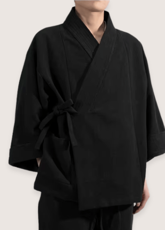Veste kimono noir | Isora