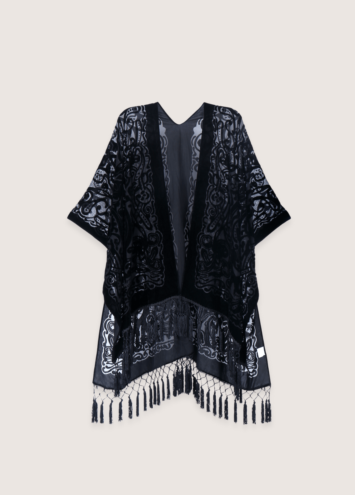 Veste kimono noir | Kiyono