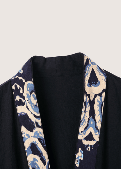 Veste kimono noir | Kiyora