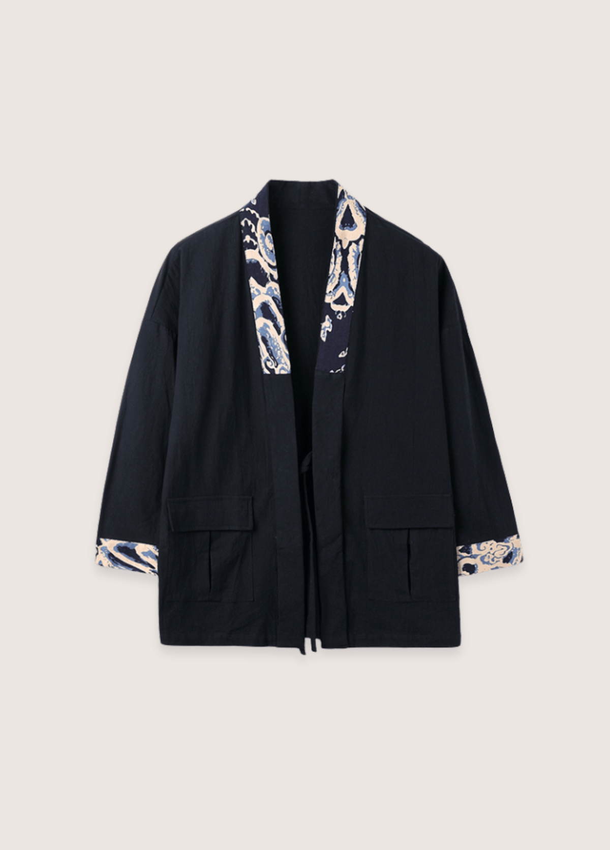 Veste kimono noir | Kiyora