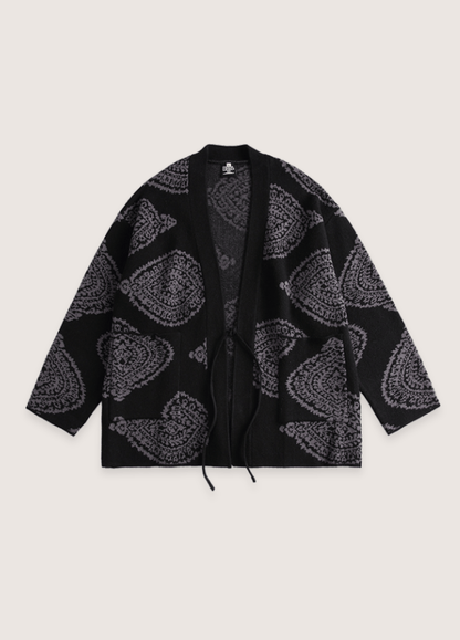 Veste kimono noir | Yukiro