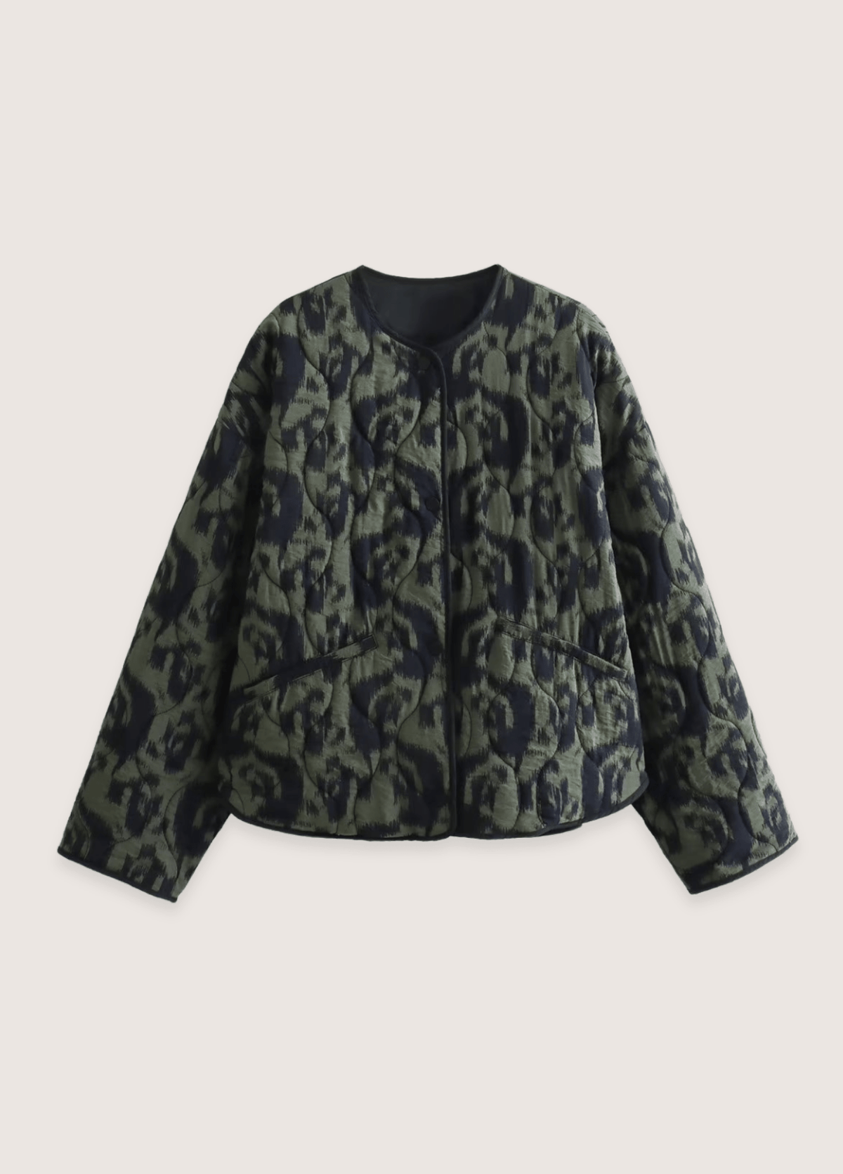 Veste kimono vert olive | Takaya